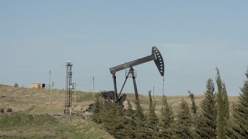 A general view shows the Awad oil field in the eastern Qamishli countryside in northeastern Syria, on Feb. 15, 2026. 
