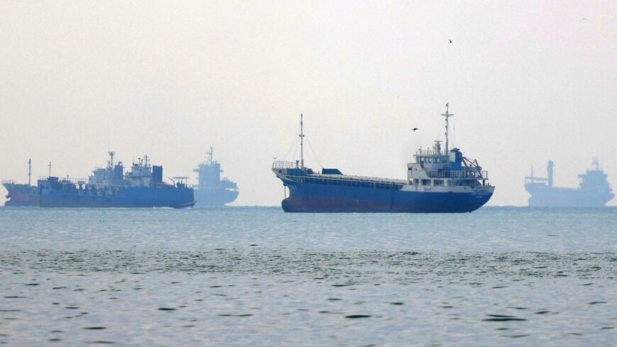 Vessels transit the Hormuz Strait