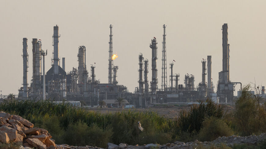 This photo shows a general view of Saudi oil giant Aramco's Riyadh refinery, south of Riyadh on October 3, 2026. (Photo by AFP via Getty Images)