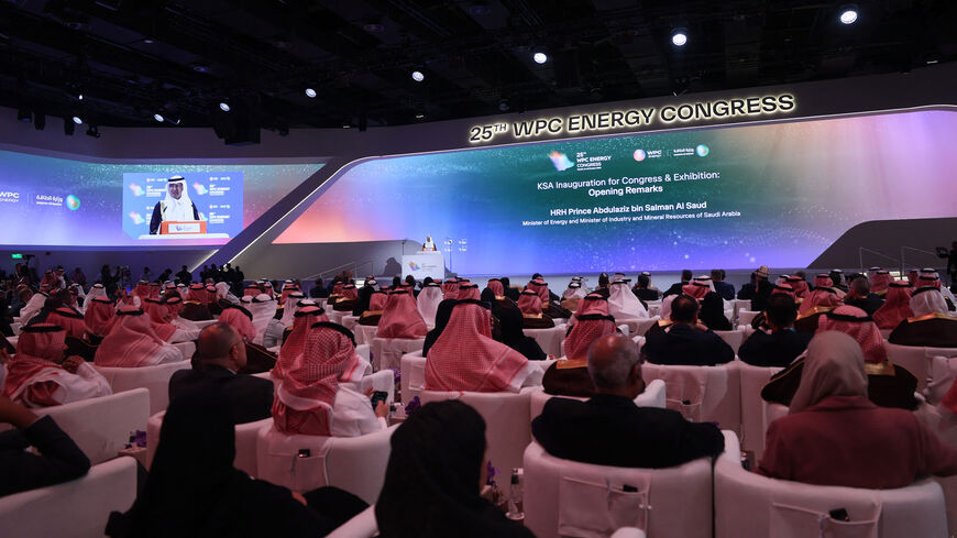 Guests attend the 25th WPC Energy Congress, Riyadh, Saudi Arabia, Oct. 12, 2026.
