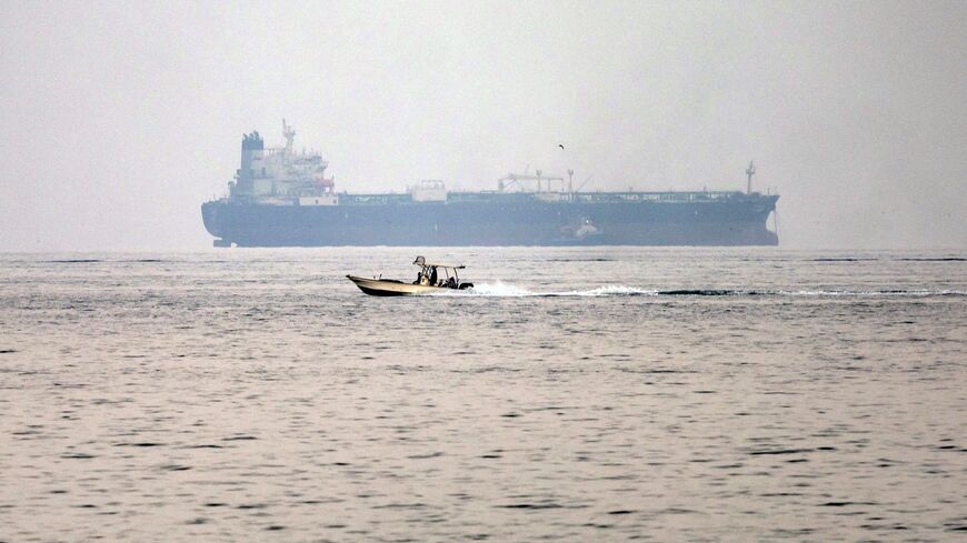 A vessel transits the Gulf of Oman 