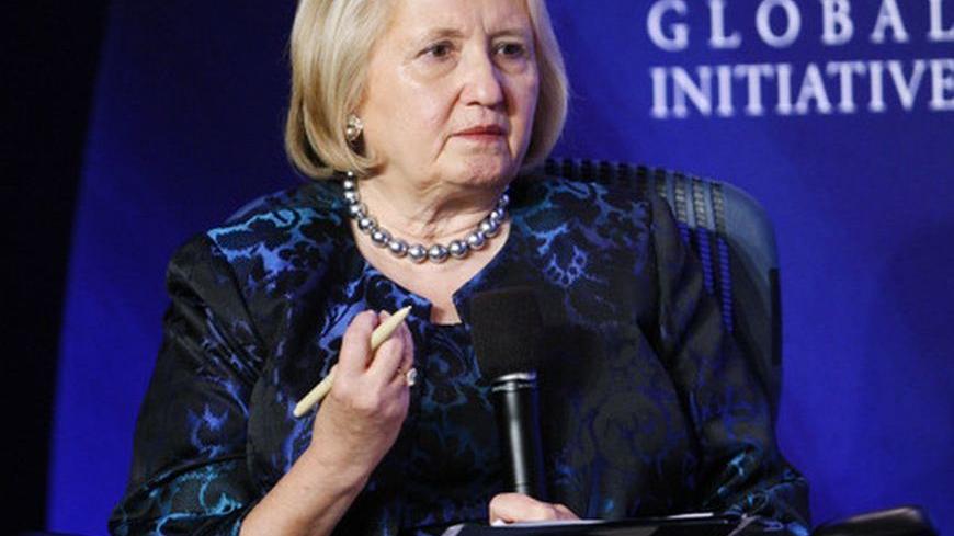 Melanne Verveer, U.S. Ambassador-at-Large for Global Women's Issues, participates in a panel discussion titled "Youth Unemployment: The Next Great Global Challenge," at the Clinton Global Initiative, in New York, September 22, 2010.  REUTERS/Chip East (UNITED STATES - Tags: POLITICS BUSINESS SOCIETY)