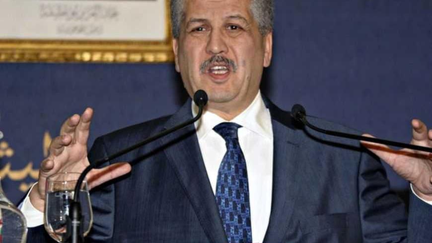 Algeria's Prime Minister Abdelmalek Sellal holds a news conference in Algiers January 21, 2013. Sellal said a total of 37 foreign workers died, seven still missing; 29 militants had been killed and three captured alive in the siege, in a hostage crisis at an Algerian desert gas plant, which Algerian forces ended on Saturday by storming the plant. Sellal also told a news conference that a Canadian had coordinated the attack by Islamists on the site near the Libyan border. REUTERS/Stringer (Algeria - Tags: CI