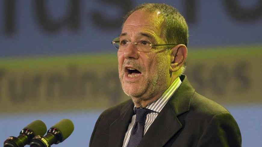 European Union foreign policy chief Javier Solana speaks during the Israeli Presidential Conference in Jerusalem October 21, 2009. REUTERS/Ronen Zvulun (JERUSALEM POLITICS) - RTXPUPG