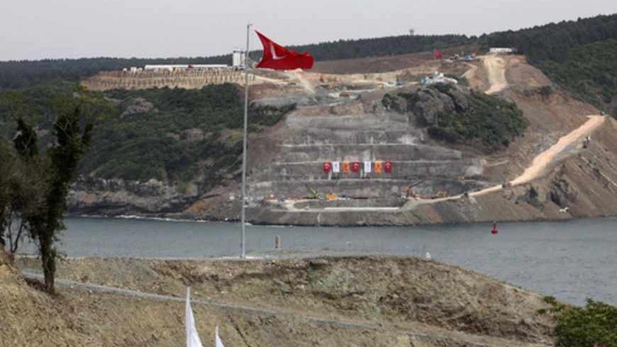 The construction site of the third Bosphorus bridge is pictured during its opening ceremony on May 29, 2013 in Istanbul. Turkish Prime Minister Recep Tayyip Erdogan laid the first stone of the third Bosphorus bridge, a multi-billion dollar construction project expected to deliver the world's widest overpass. "When the project is completely finished, it will alleviate the burden of Istanbul, one of the most important transit corridors of the world," Erdogan said during the groundbreaking ceremony held on the