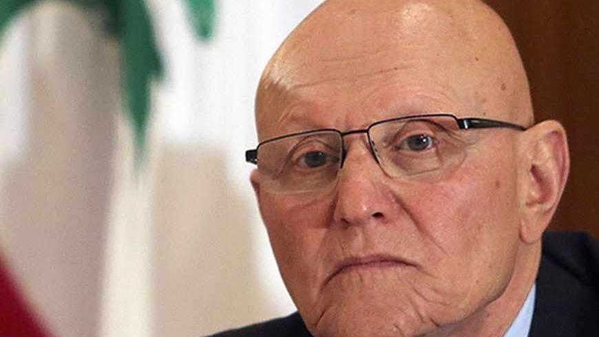 Lebanese former minister Tammam Salam attends a meeting for pro-Western March 14 political coalition in Beirut April 4, 2013. Lebanese politician Tamam Salam, a former minister from a prominent Sunni Muslim dynasty, emerged as a potential new prime minister on Thursday after he was endorsed by the country's pro-Western March 14 political coalition. REUTERS/Mohamed Azakir  (LEBANON - Tags: POLITICS HEADSHOT) - RTXY8ER