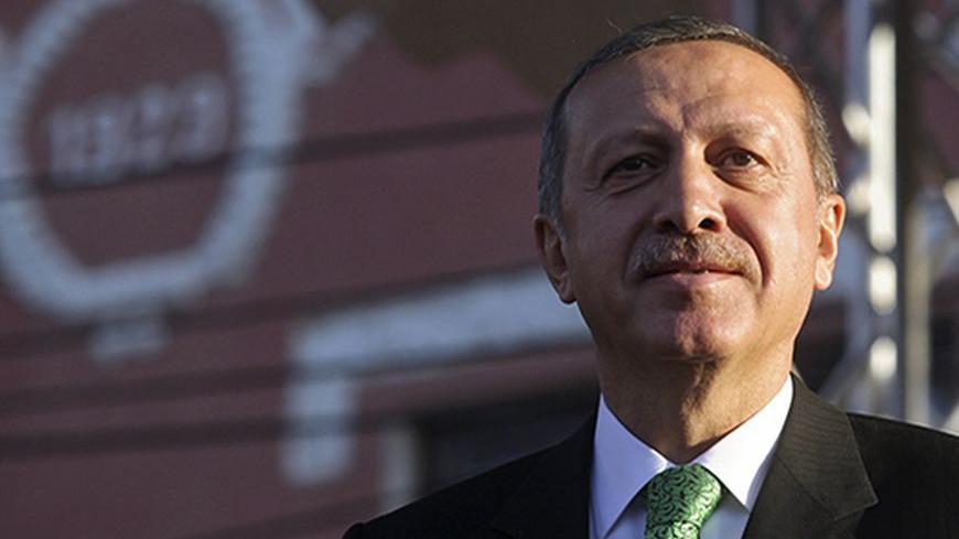 Turkish Prime Minister Recep Tayyip Erdogan looks on during his visit to Prizren, some 90 km (56 miles) southwest of capital Pristina October 23, 2013.    REUTERS/Hazir Reka (KOSOVO - Tags: POLITICS) - RTX14LBP