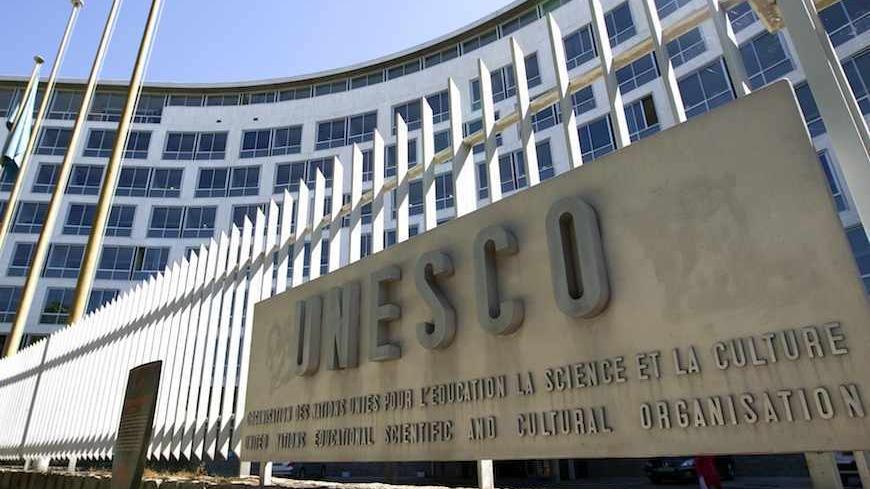 A general view of the UNESCO headquarters before a ceremony for the "UNESCO-Equatorial Guinea International Prize for Research in the Life Sciences" in Paris July 17, 2012. Rights groups said on Monday UNESCO's decision to award a science prize sponsored by the president of Equatorial Guinea was "shameful and utterly irresponsible". Despite calls to abandon it, the governing council of Paris-based UNESCO voted by 33 to 18 with six abstentions to approve awarding what was originally called the "UNESCO-Obiang