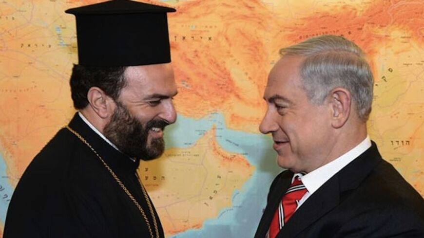 PM Netanyahu meets with Christian spiritual leader Father Gabriel Nadaf