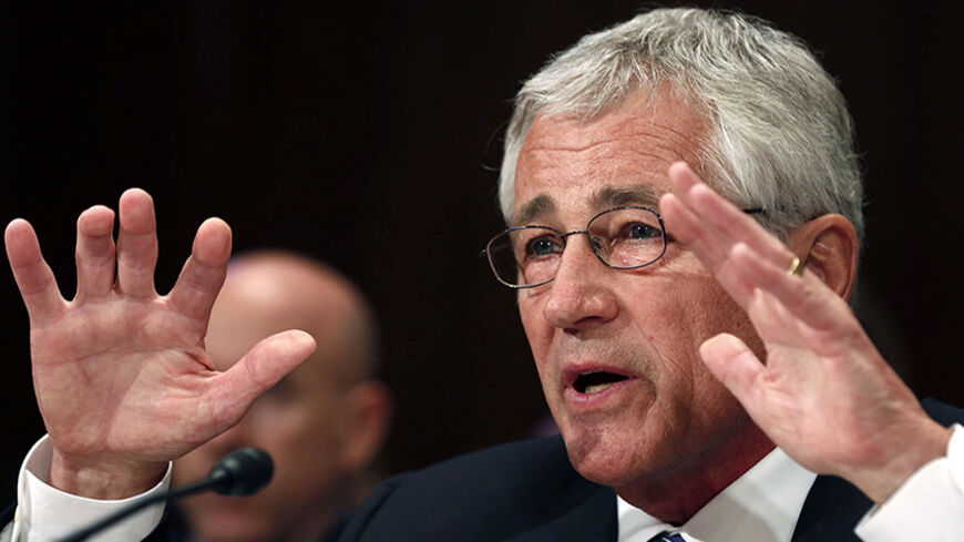 U.S. Secretary of Defense Chuck Hagel testifies during the defense subcommittee of the Senate Appropriations Committee on Capitol Hill in Washington, June 18, 2014.     REUTERS/Larry Downing   (UNITED STATES - Tags: POLITICS MILITARY) - RTR3UGVG
