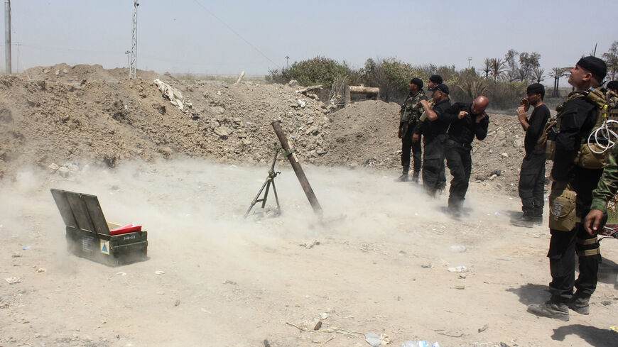 Members of the Iraqi security forces fire artillery during the clashes with the predominantly Sunni militants from the radical Islamic State of Iraq and the Levant (ISIL) in the town of Dalli Abbas in Diyala province, June 28, 2014. Grand Ayatollah Ali Sistani, the most influential Shi'ite cleric in Iraq, called on the country's leaders on Friday to choose a prime minister within the next four days, a dramatic political intervention that could hasten the end of Nuri al-Maliki's eight year rule. Picture take
