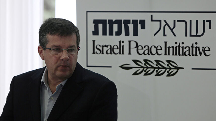 Yuval Rabin, son of late Israeli Prime Minister Yitzhak Rabin and one of the writers of the initiative, takes part in a news conference about a peace initiative in Tel Aviv April 6, 2011. Former Israeli security chiefs have drafted a new peace plan they hope to use as a platform to pressure Prime Minister Benjamin Netanyahu's government to renew deadlocked talks with the Palestinians. REUTERS/Baz Ratner (ISRAEL - Tags: POLITICS MILITARY HEADSHOT) - RTR2KVJ5