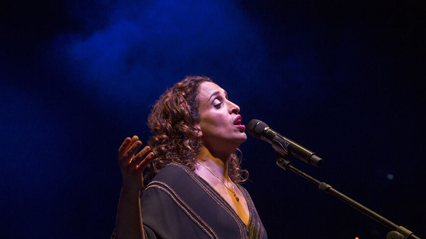 Israeli singer Achinoam Nini, known as Noa perform in the framework of the International Book Fair in Guadalajara, Mexico on December 01, 2013. AFP PHOTO/Hector Guerrero        (Photo credit should read HECTOR GUERRERO/AFP/Getty Images)