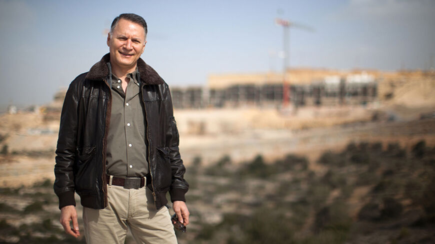 RAWABI, WEST BANK - FEBRUARY 08:  Bashar Masri, the Palestinian-American developer of Rawabi, visits the site on February 8, 2012 in Rawabi, West Bank. The planned Palestinian city, with the first stage expected to be finished in two years, will have six neighborhoods and a population of 40,000.  (Photo by Uriel Sinai/Getty Images)
