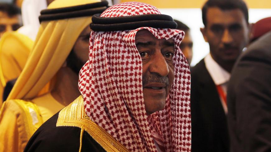 Saudi Crown Prince Muqrin bin Abdul-Aziz (R) arrives for the opening of the Egypt Economic Development Conference (EEDC) in Sharm el-Sheikh, in the South Sinai governorate, about 550 km (342 miles) south of Cairo, March 13, 2015. Egypt expects to sign agreements worth up to $20 billion at the weekend investment summit in the Red Sea resort of Sharm el-Sheikh, its investment minister said on Friday. REUTERS/Amr Abdallah Dalsh  (EGYPT - Tags: POLITICS BUSINESS ROYALS) - RTR4T975