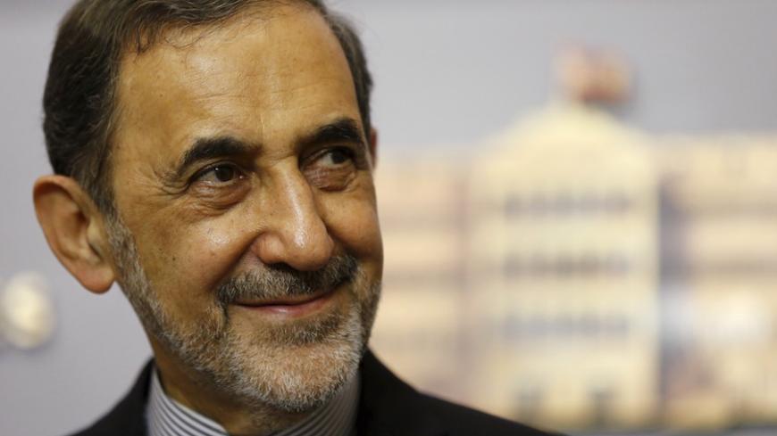 Ali Akbar Velayati, Iran's Supreme Leader Ayatollah Ali Khamenei's top adviser on international affairs, smiles as he listens to questions from the media during a news conference after meeting with Lebanon's Prime Minister Tammam Salam at the government palace in Beirut May 18, 2015. REUTERS/Mohamed Azakir - RTX1DGIE
