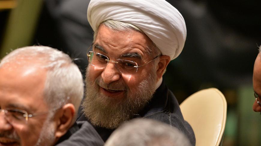 President of Iran Hassan Rouhani arrives during the 70th session of the United Nations General Assembly on September 25, 2015, at the United Nations in New York. AFP PHOTO/Dominick Reuter        (Photo credit should read DOMINICK REUTER/AFP/Getty Images)