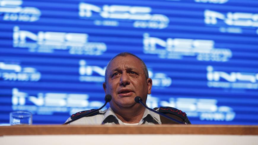 Israel's Chief of Staff Lieutenant General Gadi Eizenkot speaks at the annual Institute for National Security Studies (INSS) conference in Tel Aviv January 18, 2016. REUTERS/Baz Ratner - RTX22X9A