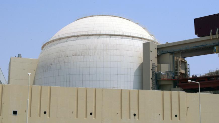 EDITORS' NOTE: Reuters and other foreign media are subject to Iranian restrictions on leaving the office to report, film or take pictures in Tehran.

A general view of the Bushehr main nuclear reactor, 1,200 km (746 miles) south of Tehran, August 21, 2010. Iran began fuelling its first nuclear power plant on Saturday, a potent symbol of its growing regional sway and rejection of international sanctions designed to prevent it building a nuclear bomb.  REUTERS/Raheb Homavandi (IRAN - Tags: BUSINESS ENERGY P