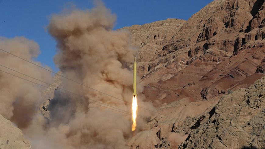 A ballistic missile is launched and tested in an undisclosed location, Iran, March 9, 2016. REUTERS/Mahmood Hosseini/TIMA   ATTENTION EDITORS - THIS IMAGE WAS PROVIDED BY A THIRD PARTY. REUTERS IS UNABLE TO INDEPENDENTLY VERIFY THE AUTHENTICITY, CONTENT, LOCATION OR DATE OF THIS IMAGE. IT IS DISTRIBUTED EXACTLY AS RECEIVED BY REUTERS, AS A SERVICE TO CLIENTS. FOR EDITORIAL USE ONLY. NOT FOR SALE FOR MARKETING OR ADVERTISING CAMPAIGNS. NO THIRD PARTY SALES. NOT FOR USE BY REUTERS THIRD PARTY DISTRIBUTORS. - 