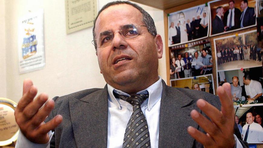 Israeli Druze MP from the Likud party, Ayub Kara, gestures during an interview in Jerusalem on February 21, 2005. Israeli prime minister-designate Benjamin Netanyahu denies he had asked a MP from his hawkish Likud party to meet a Syrian figure, his spokeswoman said on March 11, 2009.  "We flatly deny Ayub Kara was sent on our behalf or that he transmitted a message from Netanyahu," Dina Libster told AFP.  Ayub Kara, a Druze minority MP, said on March 10 he had met an "important Syrian Allawite leader" who e