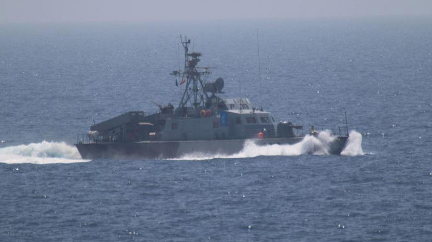 One of the five military vessels from Iran's Revolutionary Guard Corps that approached a U.S. warship hosting one of America's top generals on a day trip through the Strait of Hormuz is pictured in this July 11, 2016 handout photo.  U.S. Navy/Handout via REUTERS  ATTENTION EDITORS - THIS IMAGE WAS PROVIDED BY A THIRD PARTY. EDITORIAL USE ONLY - RTSHLRW
