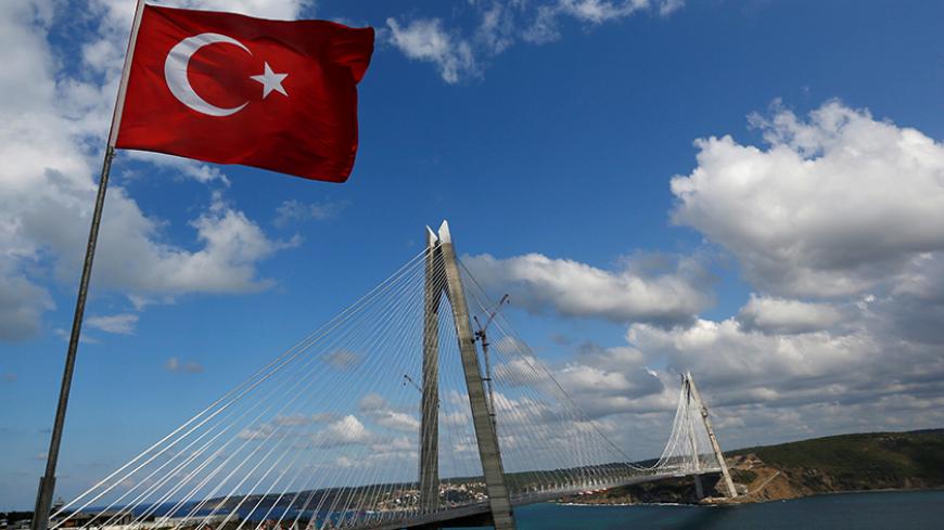 Newly built Yavuz Sultan Selim bridge, the third bridge over the Bosphorus linking the city's European and Asian sides, is pictured during the opening ceremony in Istanbul, Turkey, August 26, 2016. REUTERS/Murad Sezer - RTX2N6E1