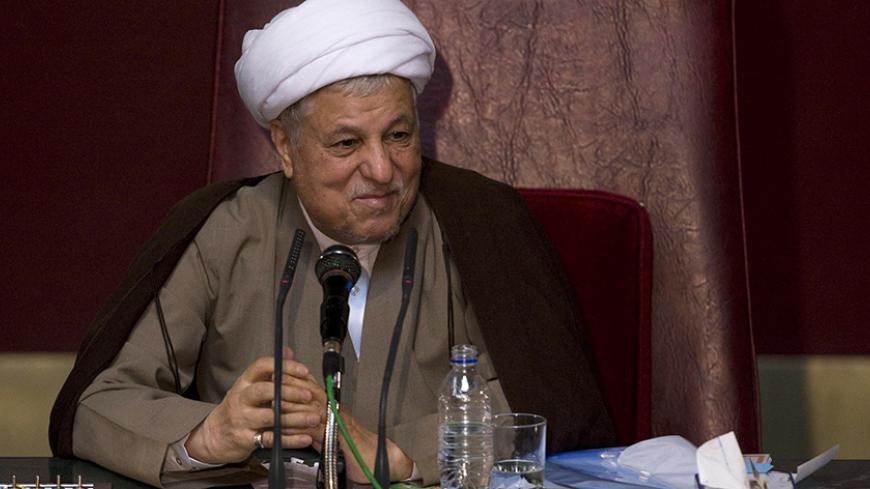 EDITORS' NOTE:  Reuters and other foreign media are subject to Iranian restrictions on their  ability to film or take pictures in Tehran.†

Akbar Hashemi Rafsanjani, Chairman of the Assembly of Experts, delivers the opening speech during the biannual meeting of the assembly in Tehran September 22, 2009. REUTERS/Caren Firouz  (IRAN POLITICS) - RTR284SA