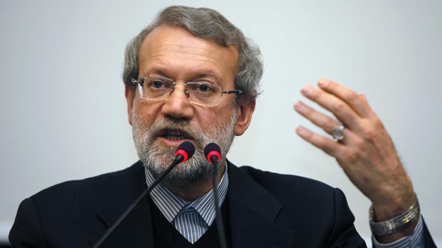 Iran's parliament speaker Ali Larijani holds a news conference in Istanbul January 22, 2015.  REUTERS/Osman Orsal (TURKEY - Tags: POLITICS HEADSHOT) - RTR4MHD3