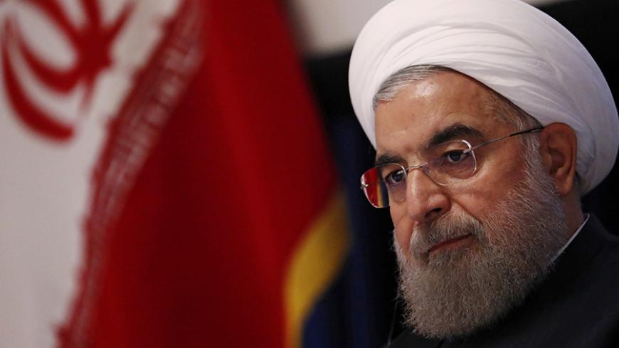 Iranian president Hassan Rouhani takes part in a press conference near the United Nations General Assembly in the Manhattan borough of New York, U.S., September 22, 2016. REUTERS/Lucas Jackson  - RTSP0V5