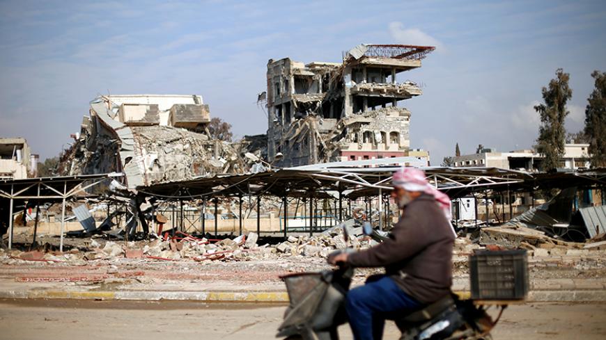 General view of a building of the University of Mosul destroyed during the battle with Islamic State militants, in Mosul, Iraq January 30, 2017.  Picture taken January 30, 2017. REUTERS/Ahmed Jadallah - RTX2YYOF