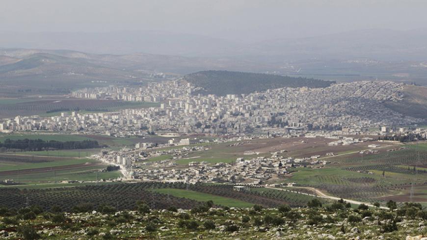 A general view shows the Kurdish city of Afrin, in Aleppo's countryside March 18, 2015. REUTERS/Mahmoud Hebbo   (SYRIA - Tags: SOCIETY) - RTR4TWF4