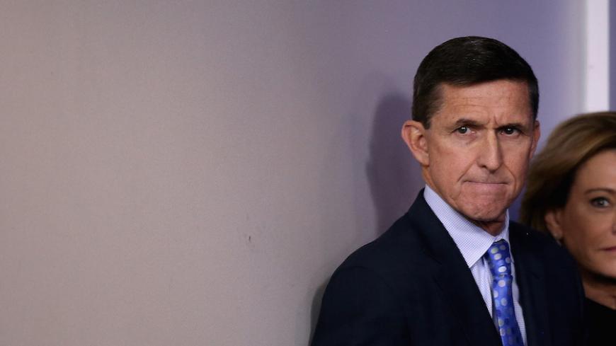 National security adviser General Michael Flynn arrives to deliver a statement during the daily briefing at the White House in Washington U.S., February 1, 2017. Picture taken February 1, 2017. REUTERS/Carlos Barria - RTSYJAX