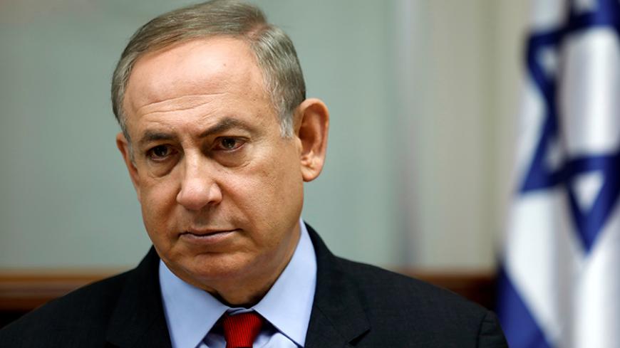 Israeli Prime Minister Benjamin Netanyahu attends a cabinet meeting in Jerusalem March 16, 2017. REUTERS/Amir Cohen - RTX319O4