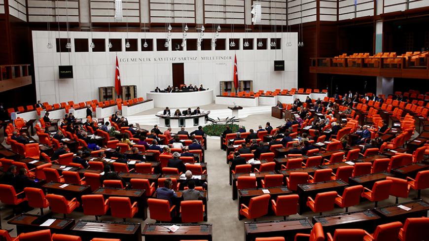 Turkish Parliament convene to debate on the proposed constitutional changes in Ankara, Turkey, January 12, 2017. REUTERS/Umit Bektas - RTX2YN10