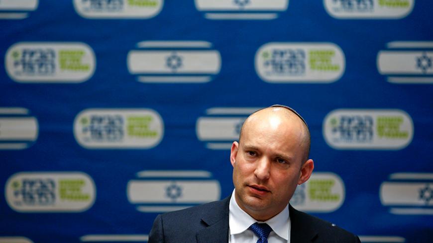 Naftali Bennett, leader of far-right Jewish Home party, attends a party meeting at the Knesset, the Israeli parliament, in Jerusalem January 16, 2017. Picture taken January 16, 2017. REUTERS/Ronen Zvulun - RTSW9LJ
