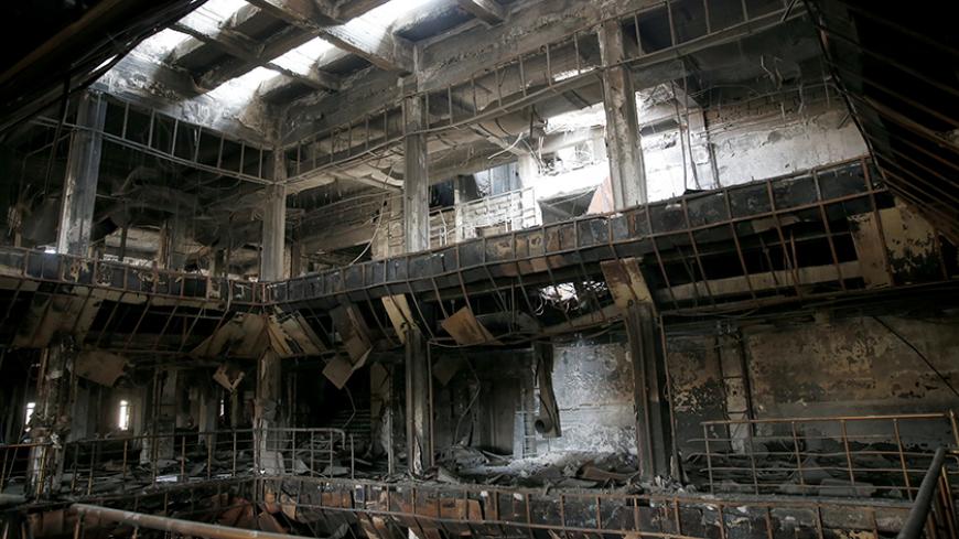 General view of the library of the University of Mosul burned and destroyed during the battle with Islamic State militants, in Mosul, Iraq January 30, 2017.  Picture taken January 30, 2017. REUTERS/Ahmed Jadallah - RTX2YYOT