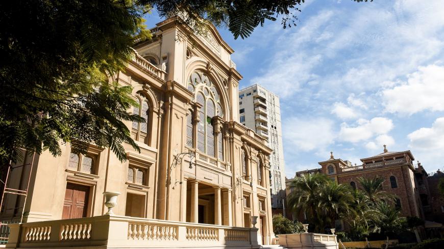 A general view shows the Prophet Eliyahu Hanavi synagogue also known as the Temple of the Eliyahu Hanabi of Alexandria in Nabi Daniel Street in the northern Egyptian coastal city of Alexandria on November 14, 2016.

Once a flourishing community, only a handful of Egyptian Jews, mostly elderly women, is all that remains in the Arab world's most populous country, aiming at least to preserve their heritage. Egypt still has about a dozen synagogues, but like many of the country's monuments they need restoration