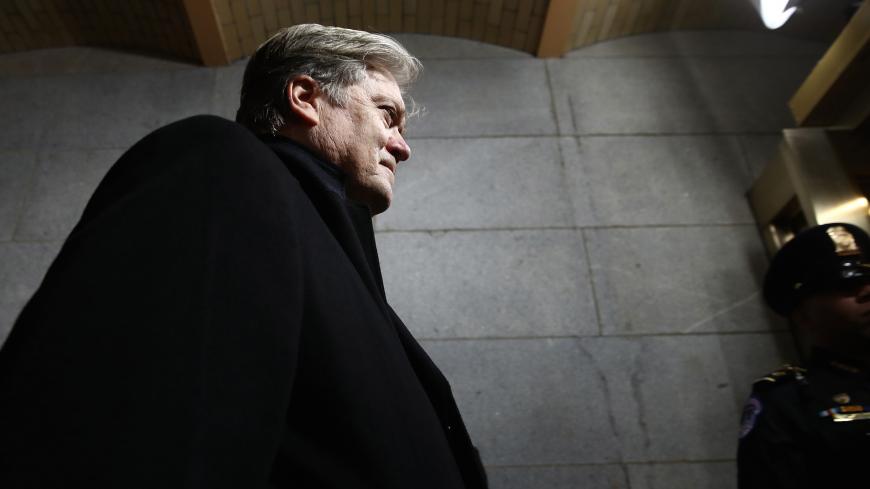 Senior Counselor to the President Steve Bannon arrives before the presidential inauguration on the West Front of the U.S. Capitol in Washington, D.C., U.S., January 20, 2017. REUTERS/Win McNamee/Pool - RTSWKL4