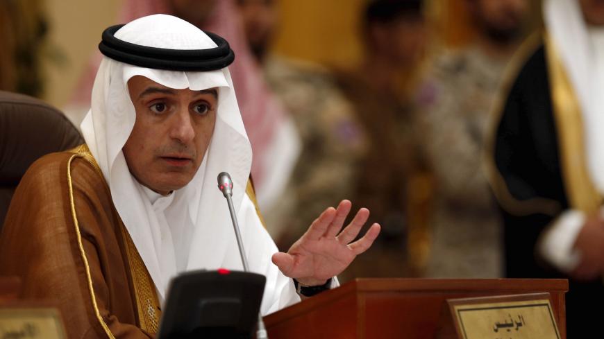 Saudi Arabia's Foreign Minister Adel al-Jubeir gestures during a news conference after an extraordinary meeting of the foreign ministers of the Gulf Cooperation Council (GCC), in Riyadh January 9, 2016.   REUTERS/Faisal Al Nasser - GF20000088982