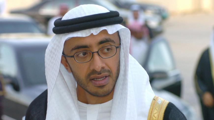 Riyadh, SAUDI ARABIA:  Emirati Foreign Minister Sheikh Abdullah bin Zayed al-Nahayan arrives at the ministerial meeting of the Gulf Cooperation Council, held 03 June 2006 in Riyadh. The ministers discussed the crisis of the Iranian nuclear program and called for a diplomatic solution to this issue.    AFP PHOTO/FAHD SHADEED  (Photo credit should read FAHD SHADEED/AFP/Getty Images)