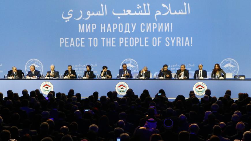 Participants attend a session of the Syrian Congress of National Dialogue in the Black Sea resort of Sochi, Russia January 30, 2018. REUTERS/Sergei Karpukhin - HP1EE1U11DHOT