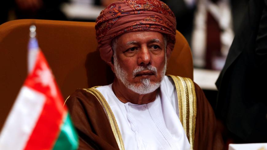 Oman's Foreign Minister Yusuf bin Alawi attends the Arab Foreign meeting in Riyadh, Saudi Arabia April 12, 2018. REUTERS/Faisal Al Nasser - RC1CBB702600