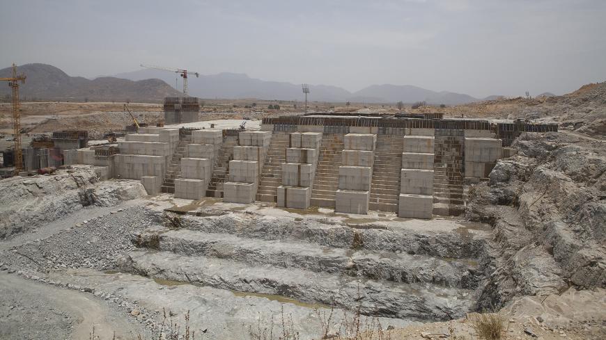 A photo taken on March 31, 2015 shows the Grand Renaissance Dam under construction near the Sudanese-Ethiopian border. Ethiopia began diverting the Blue Nile in May 2013 to build the 6,000 megawatt dam, which will be Africa's largest when completed in 2017. The leaders of Egypt and Ethiopia promised on March 24 to boost cooperation on the Nile river and turn a page on a long-running row over Addis Ababa's controversial dam project. Egypt, heavily reliant for millennia on the Nile for agriculture and drinkin