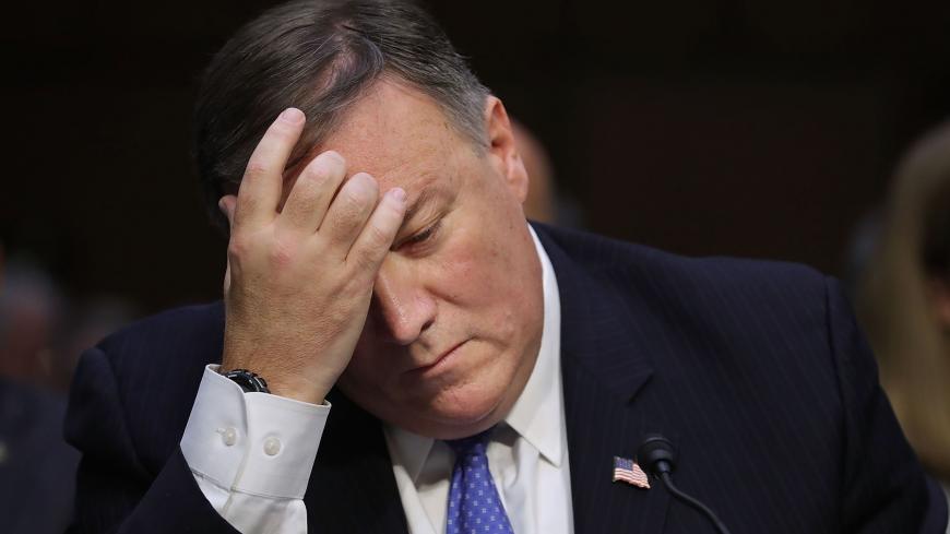 WASHINGTON, DC - FEBRUARY 13:  Central Intelligence Agency Director Mike Pompeo testifies before the Senate Intelligence Committee in the Hart Senate Office Building on Capitol Hill February 13, 2018 in Washington, DC. The intelligence chiefs were called to testify to the committee about 'world wide threats.'  (Photo by Chip Somodevilla/Getty Images)