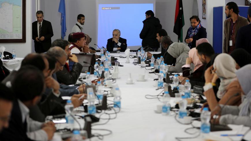U.N. envoy to Libya Ghassan Salame meets with southern Libyan groups in Tripoli, Libya, February 7, 2018. REUTERS/Hani Amara - RC17298F39F0