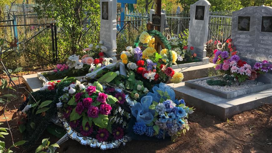 The grave of Russian private military contractor Vladimir Kabunin, who was said to be killed in Syria, is pictured at a cemetery in the city of Orenburg, in the southern Urals, Russia September 20, 2017. Picture taken September 20, 2017. REUTERS/Maria Tsvetkova - RC16FF2F0E80