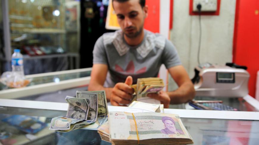 Iranian rials are seen at a currency exchange shop in Baghdad, Iraq August 8, 2018. REUTERS/Khalid Al-Mousily - RC17F50AED10