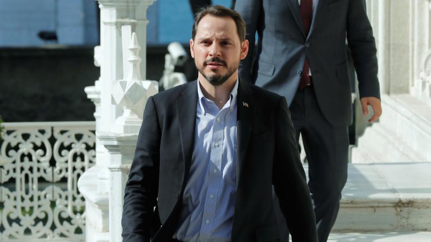 Turkish Treasury and Finance Minister Berat Albayrak is pictured before an interview with Reuters in Istanbul, Turkey September 2, 2018.Picture taken September 2, 2018.  REUTERS/Osman Orsal - RC1137FA4650