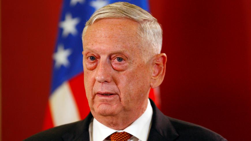 U.S. Secretary of Defense James Mattis attends a news conference in Skopje, Macedonia September 17, 2018. REUTERS/Ognen Teofilovski - RC1E9CBF6200